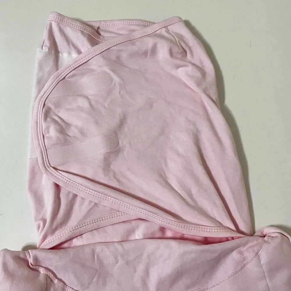 Nested Bean Zen Swaddle Classic Soft Pink Cotton Size 0-6 Months 7-18 lbs